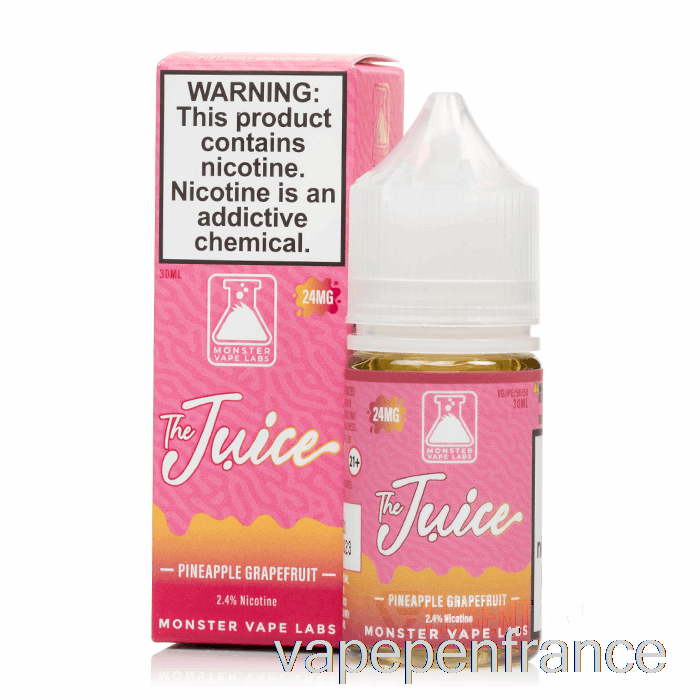 Pamplemousse Ananas - Les Sels De Jus - Stylo Vape 30ml 24mg